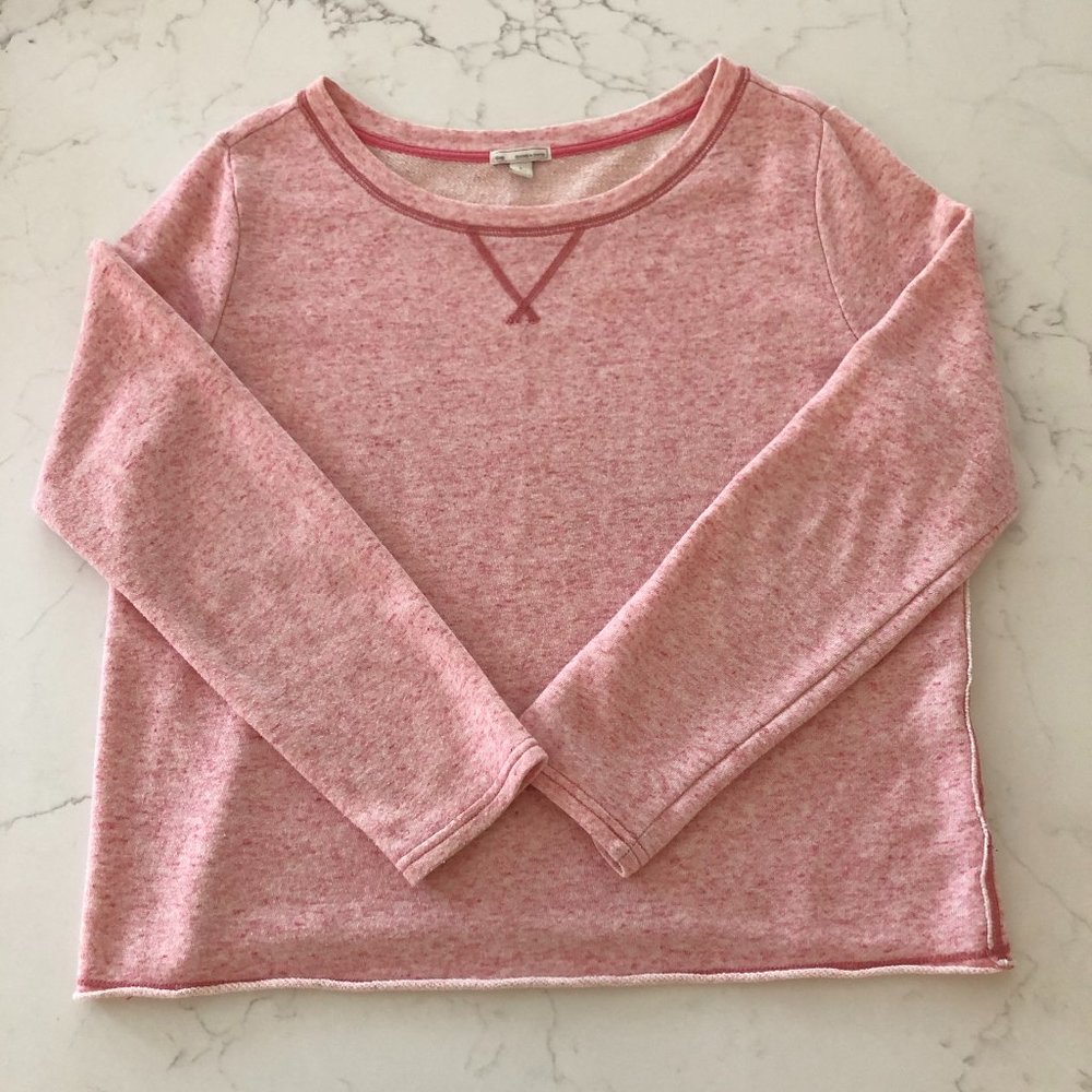 Cozy Gap Speckled Pink Sweatshirt